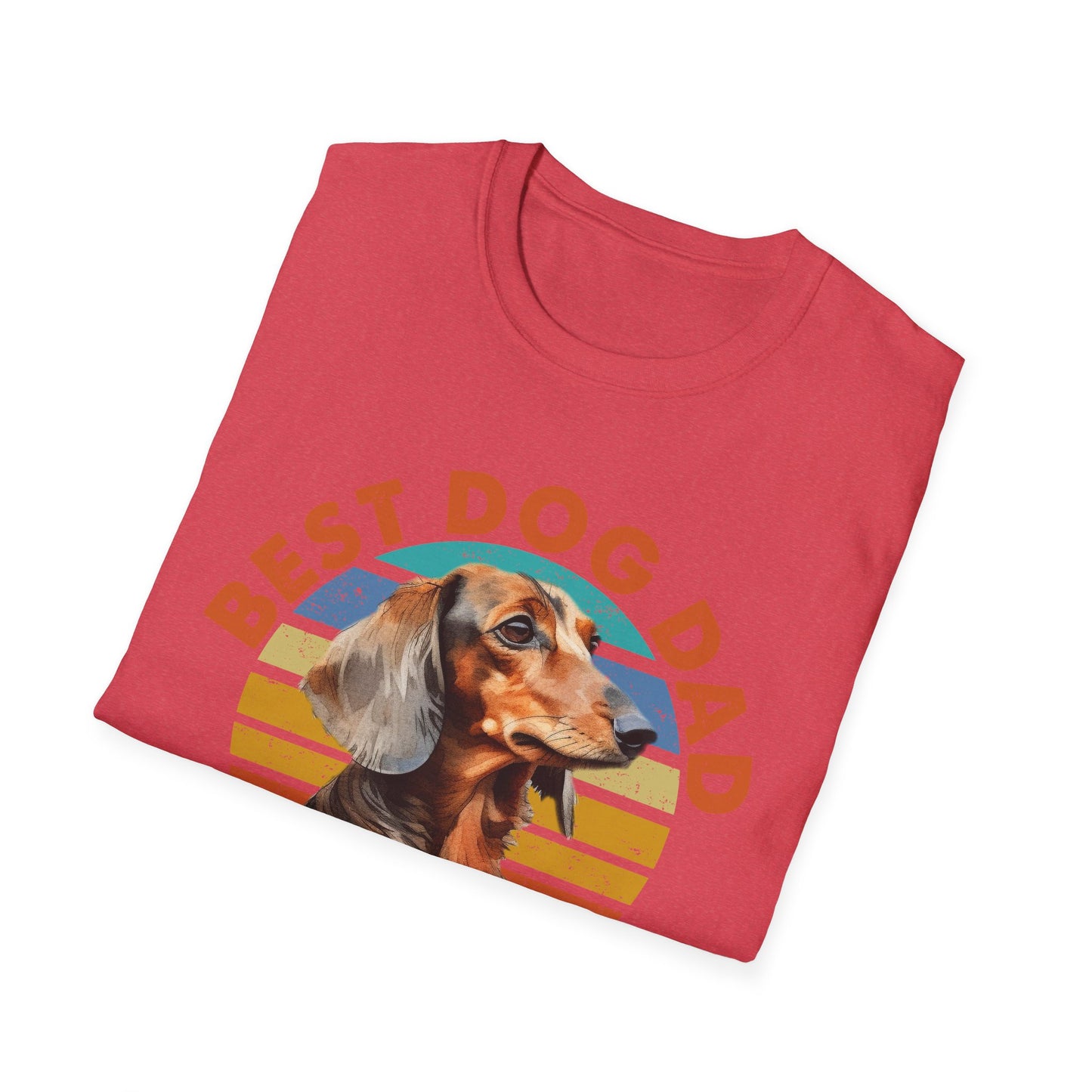 Dachshund Dog Dad Softstyle T-Shirt