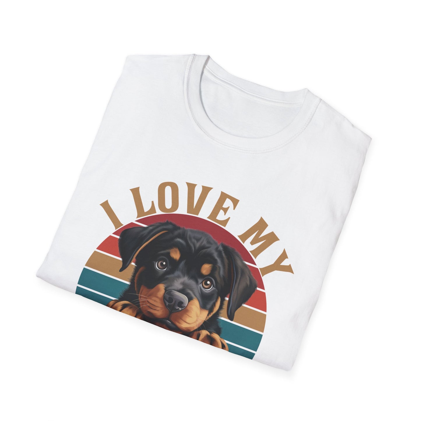 I Love My Rottweiler Dog T-Shirt