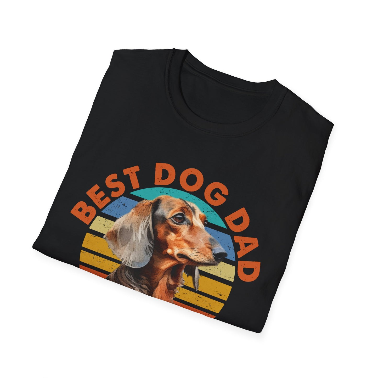 Dachshund Dog Dad Softstyle T-Shirt