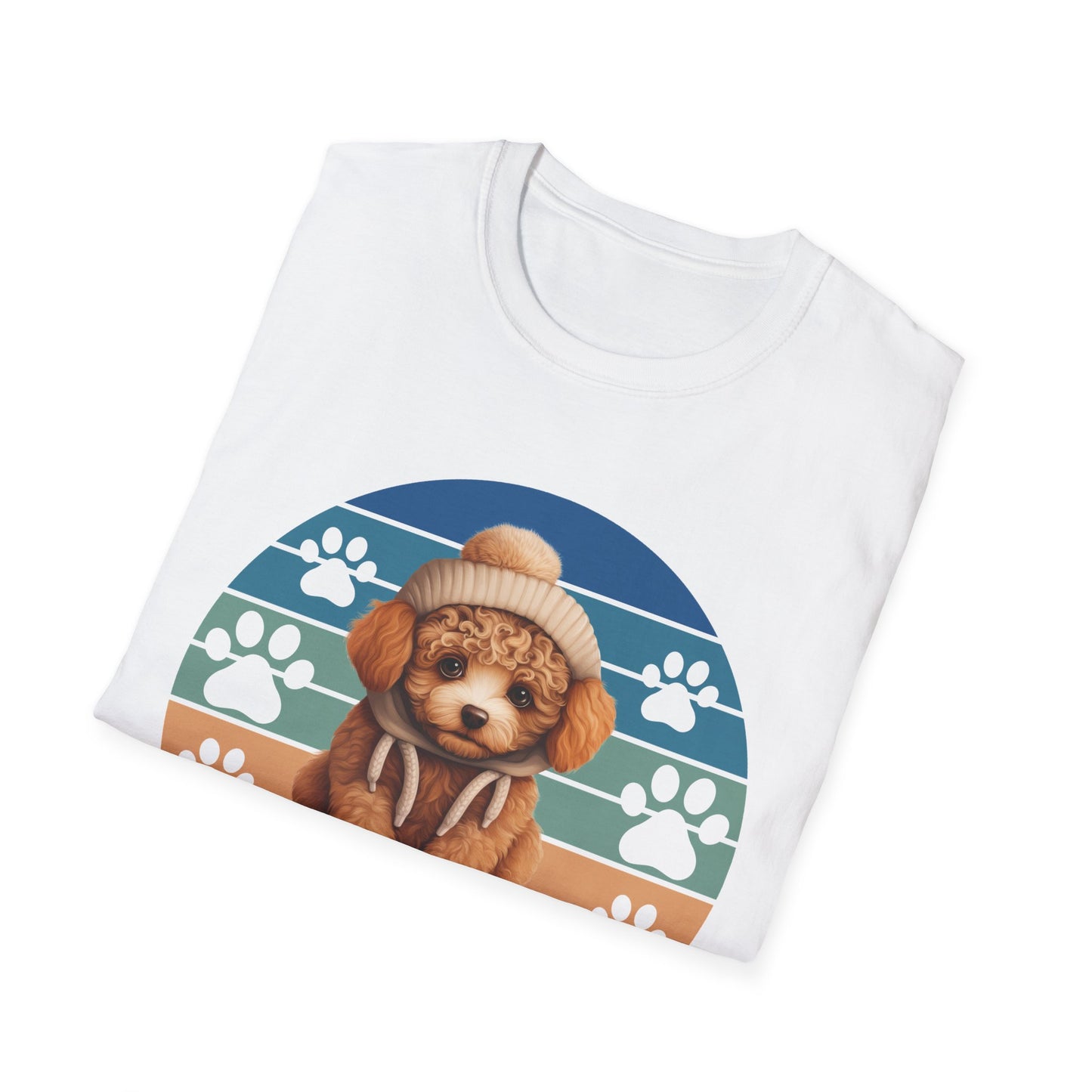 Poodle Retro Sunset T-Shirt A Very Good Dog
