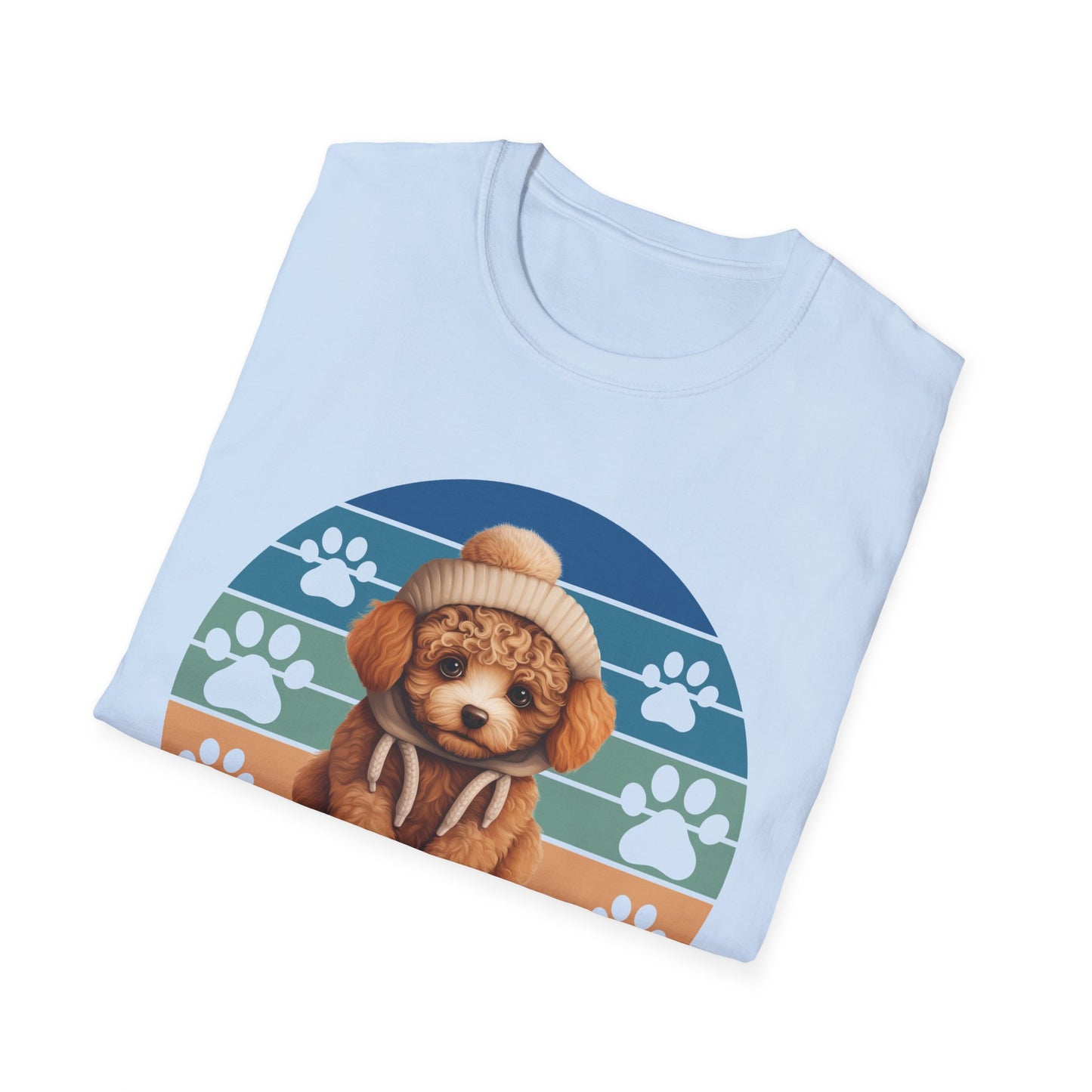 Poodle Retro Sunset T-Shirt A Very Good Dog
