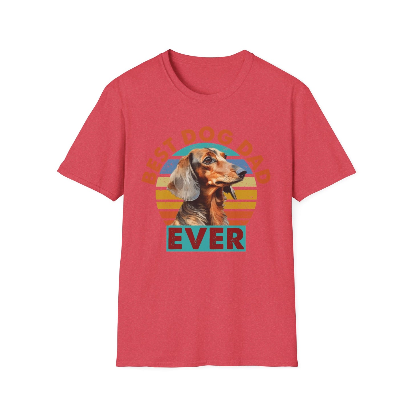 Dachshund Dog Dad Softstyle T-Shirt