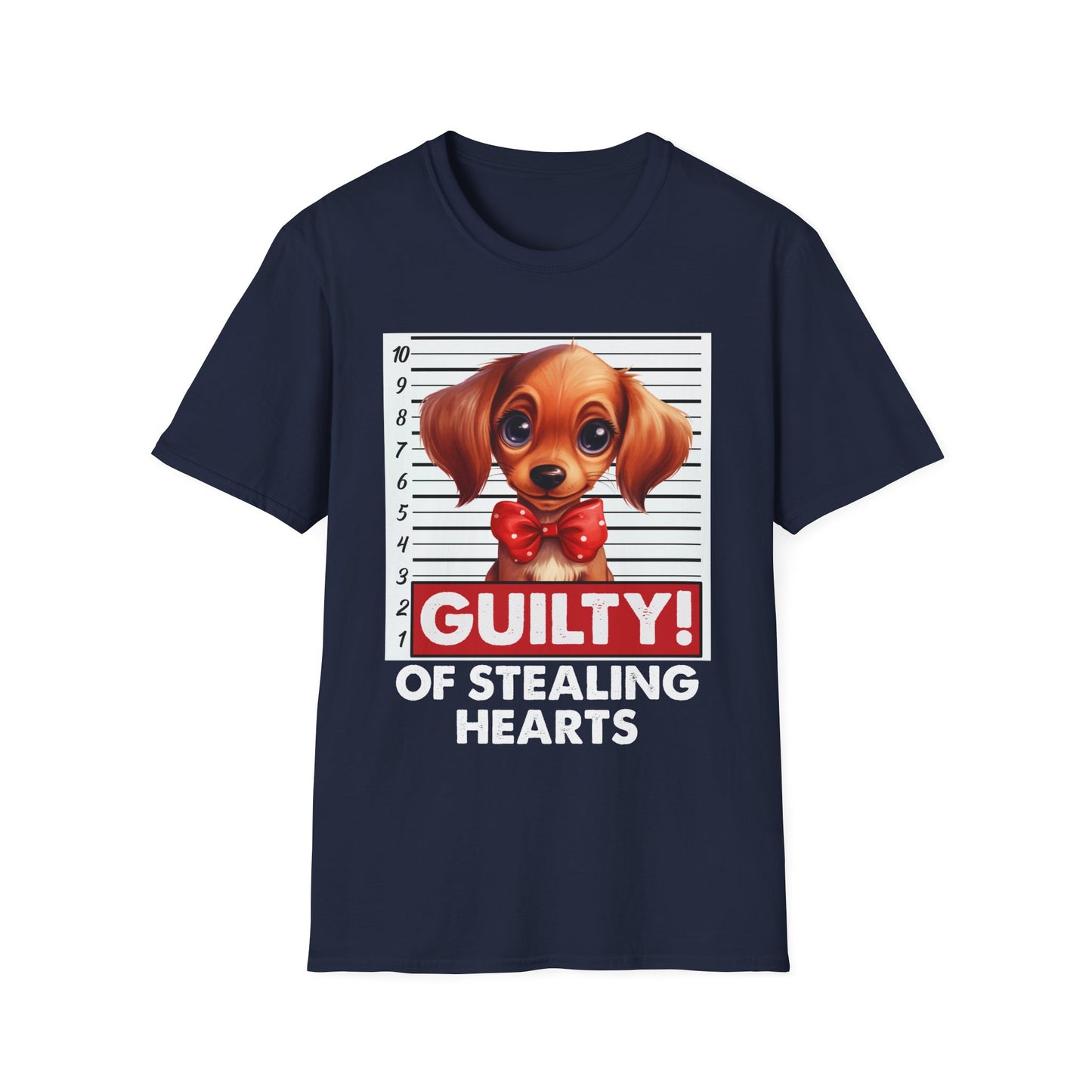 Dachshund Dog Funny Guilty of Stealing Hearts T-Shirt