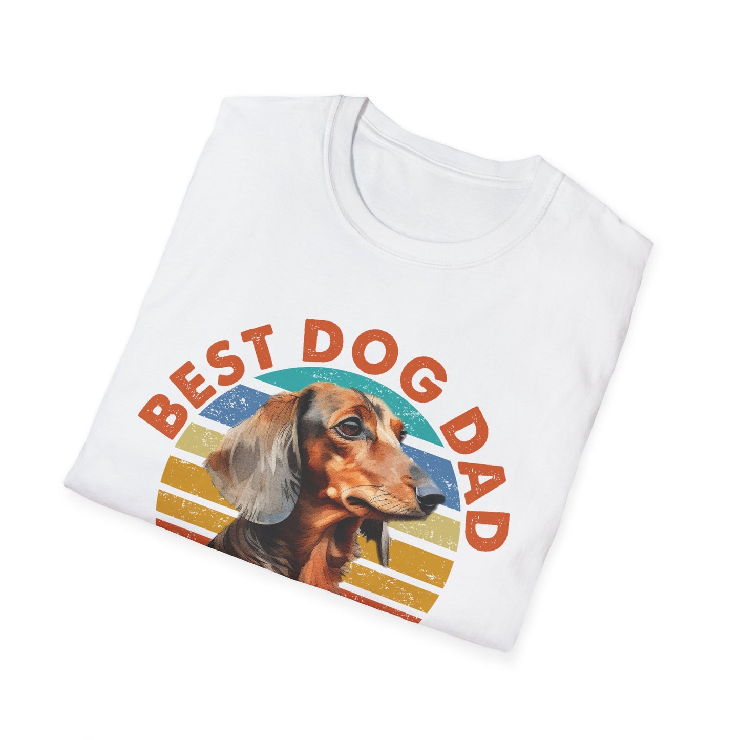 Dachshund Dog Dad Softstyle T-Shirt