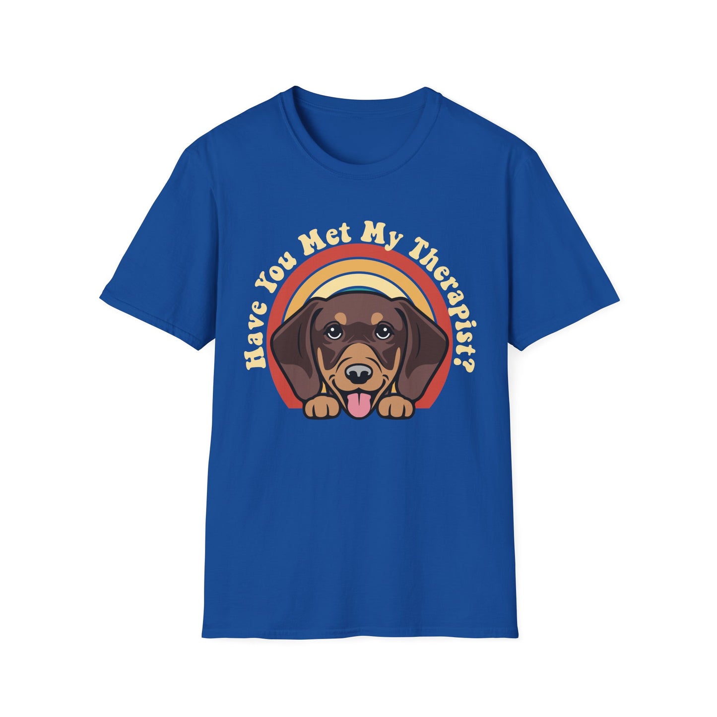 Funny Dachshund Dog T-Shirt Have You Met My Therapist