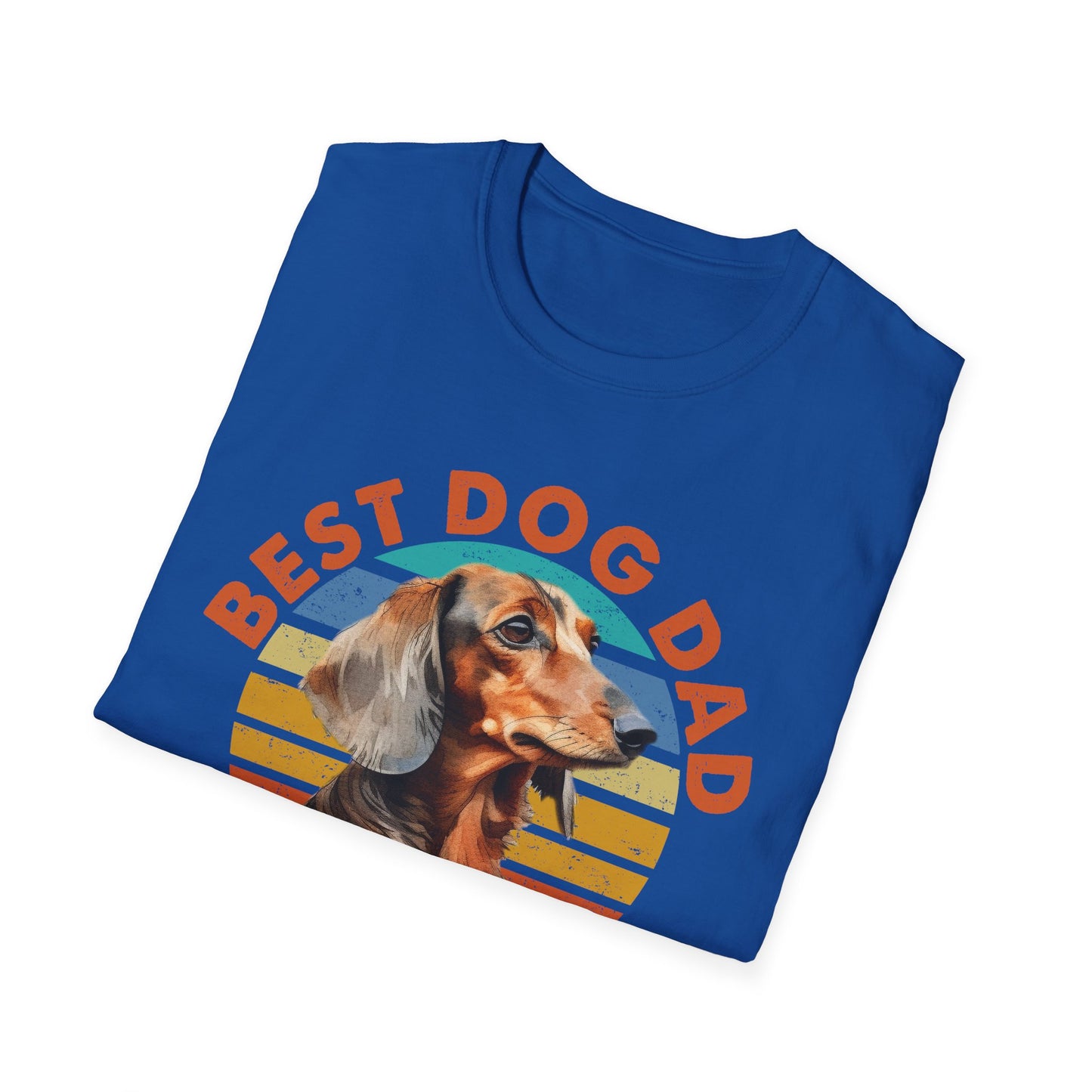 Dachshund Dog Dad Softstyle T-Shirt
