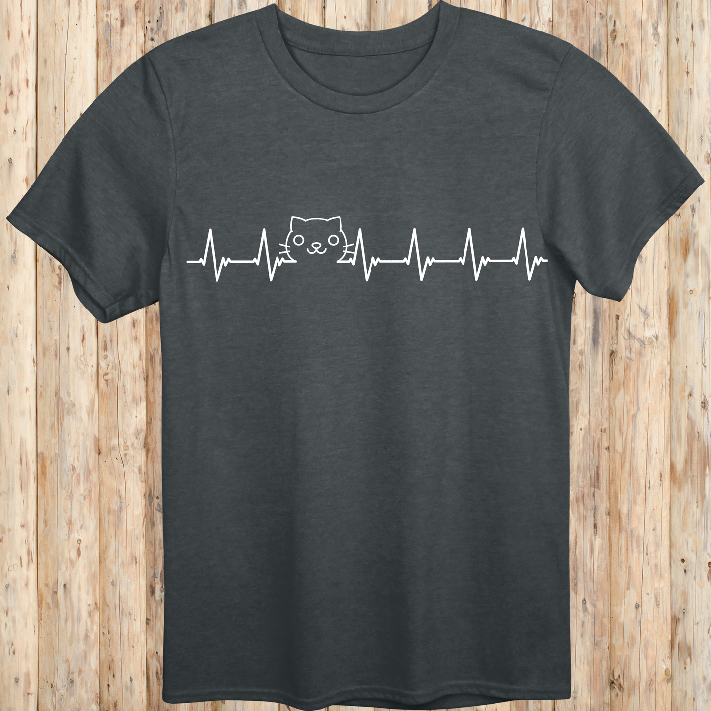 Cat Lover Heartbeat T-Shirt