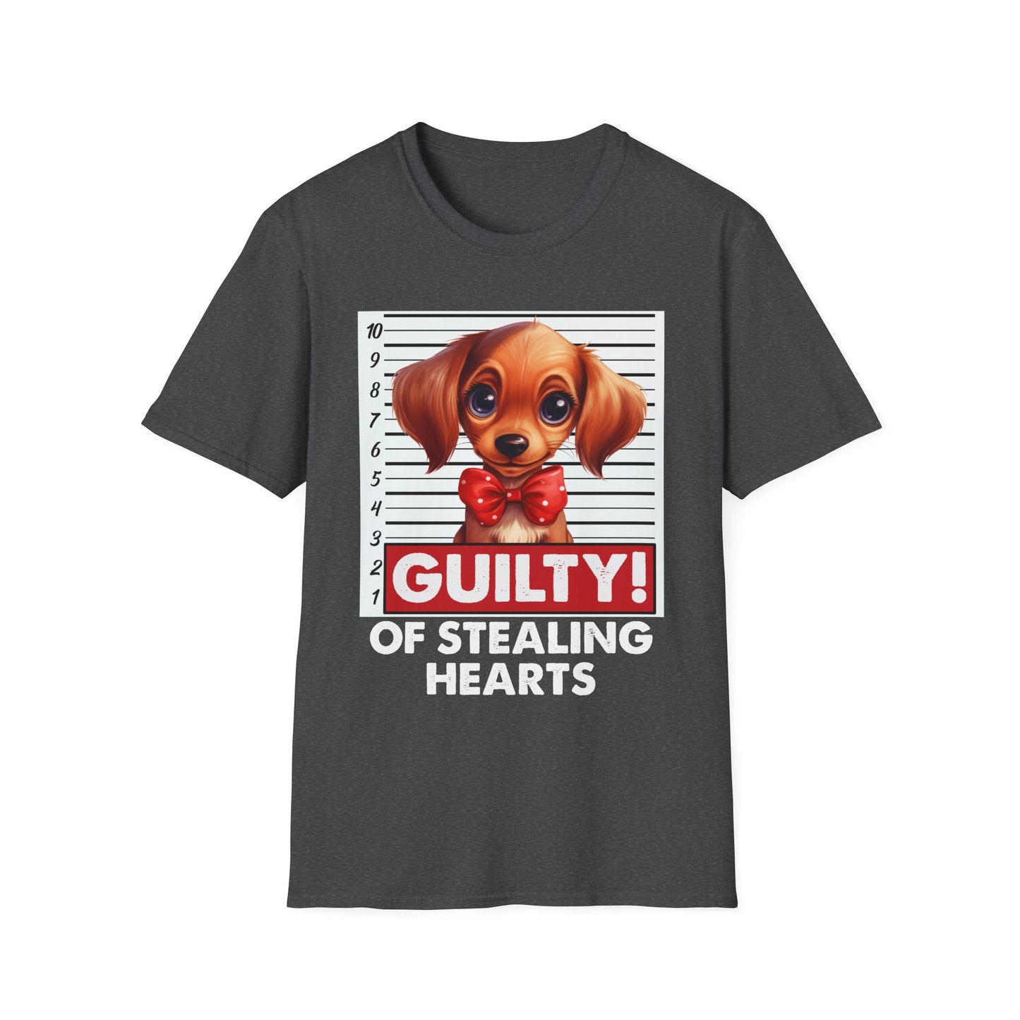Dachshund Dog Funny Guilty of Stealing Hearts T-Shirt
