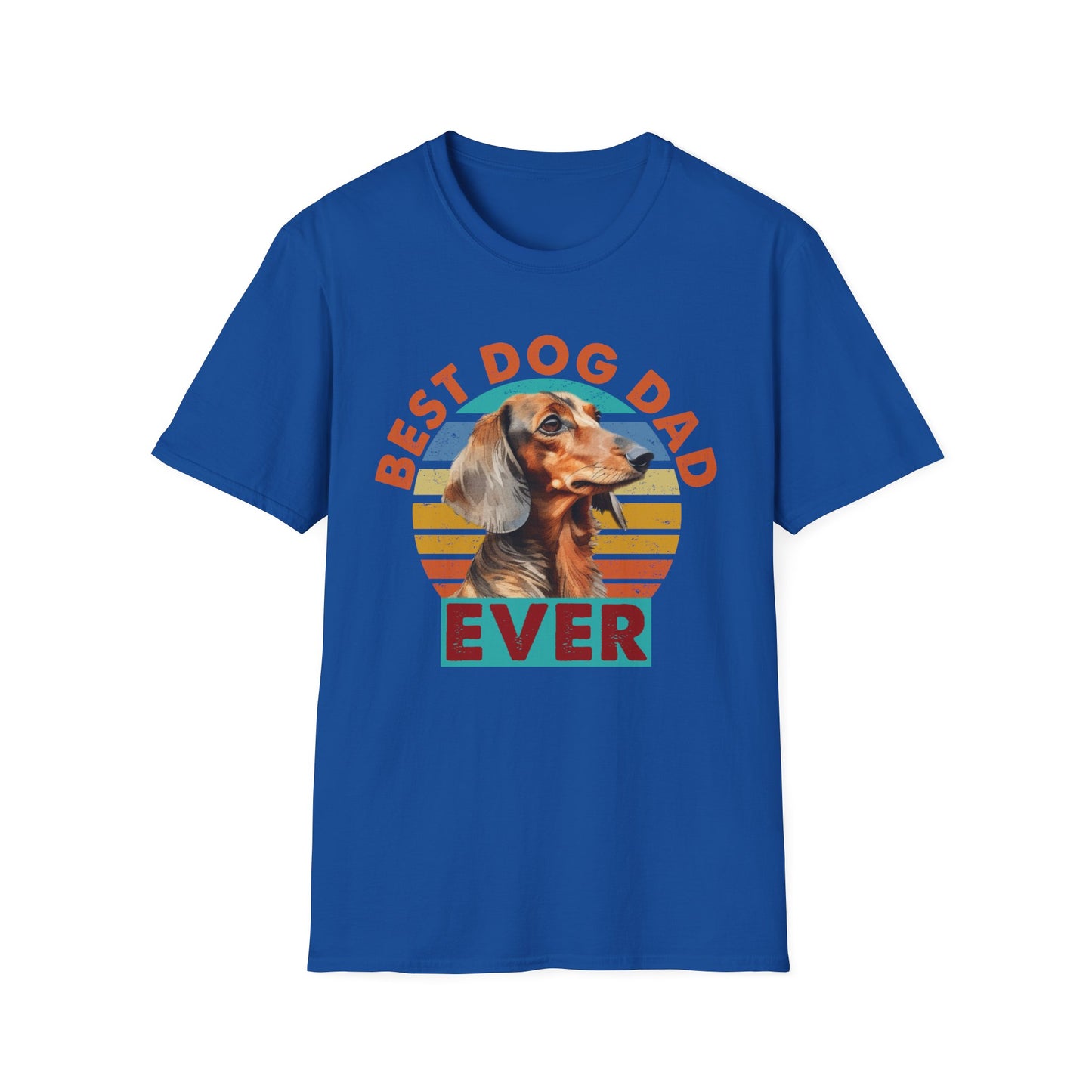 Dachshund Dog Dad Softstyle T-Shirt