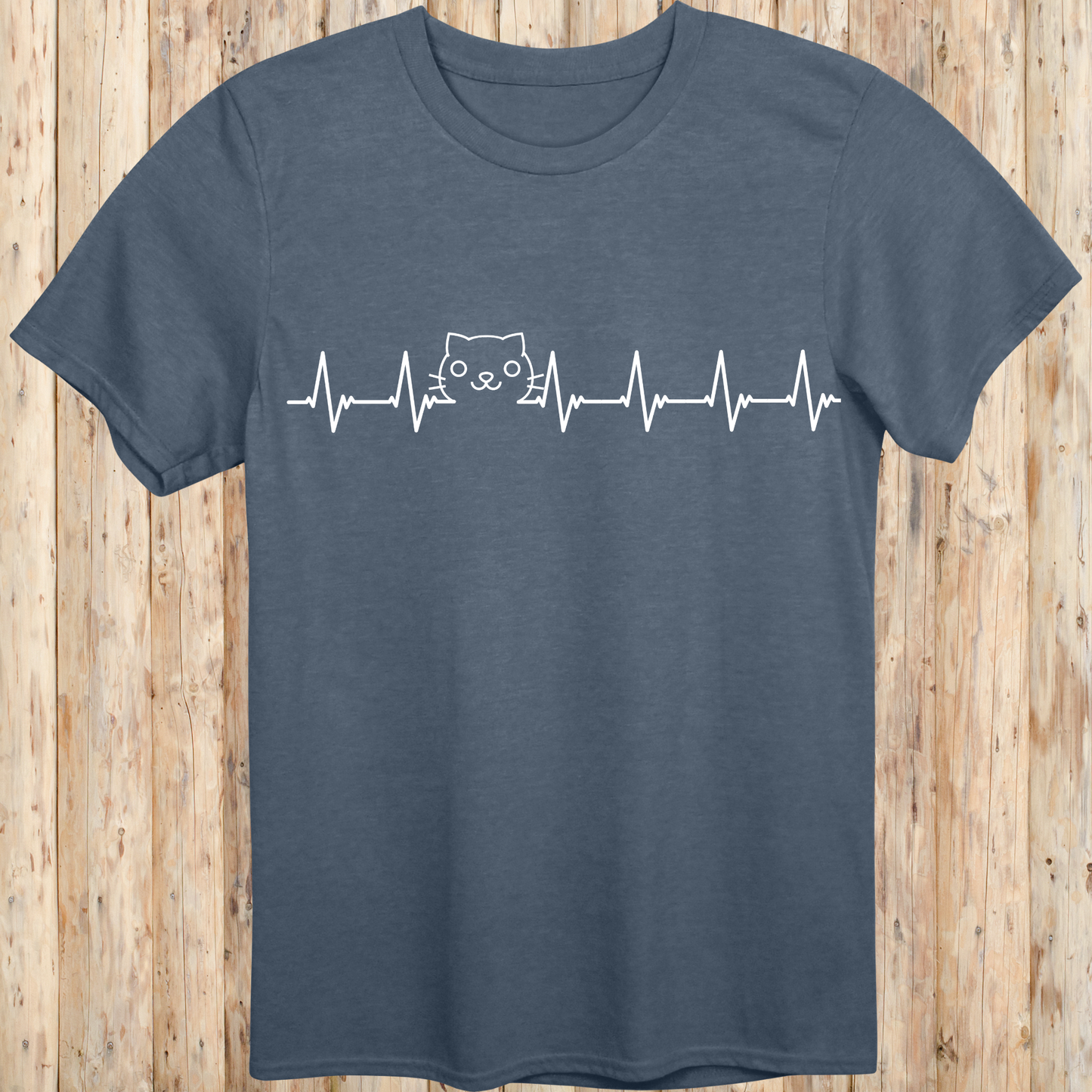 Cat Lover Heartbeat T-Shirt