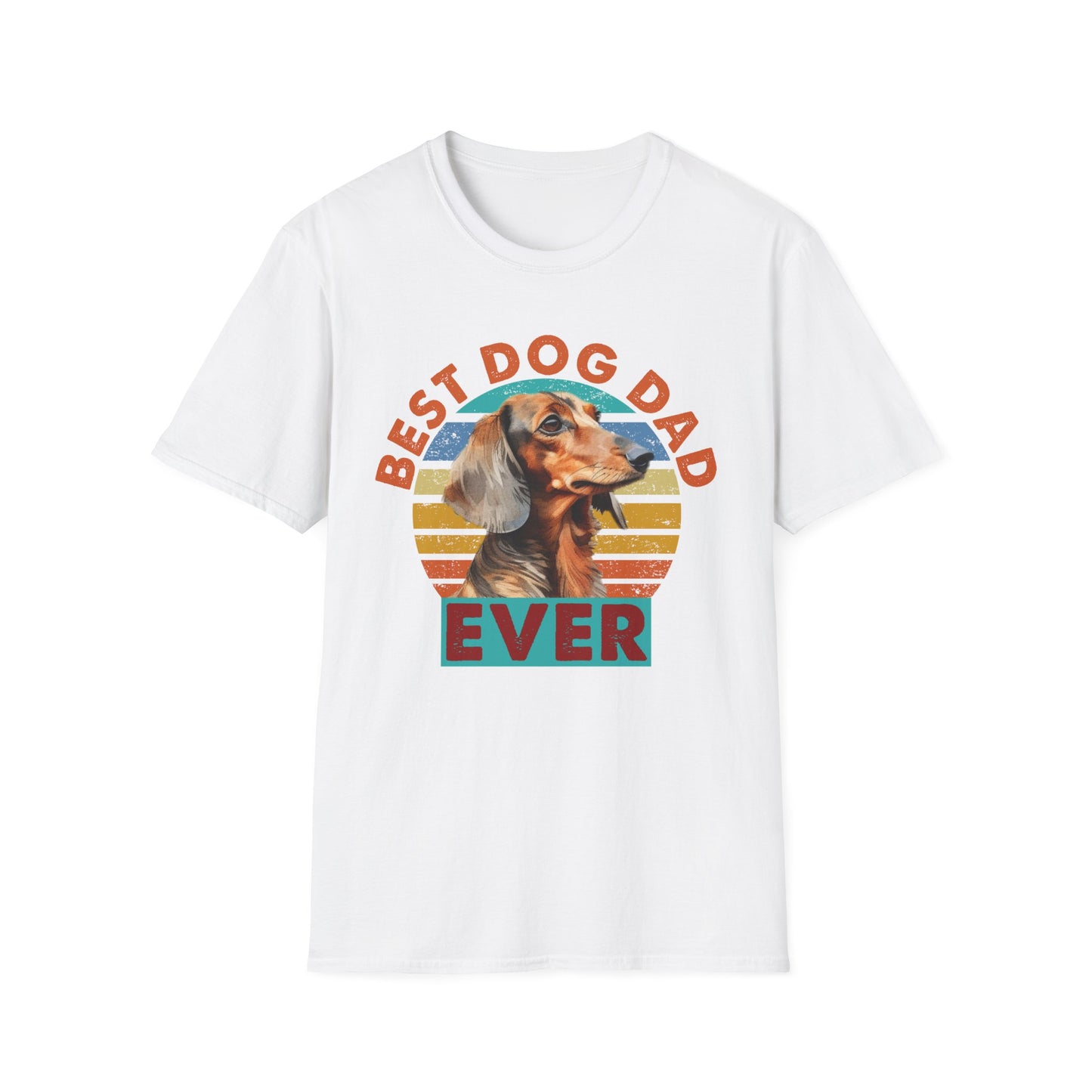Dachshund Dog Dad Softstyle T-Shirt