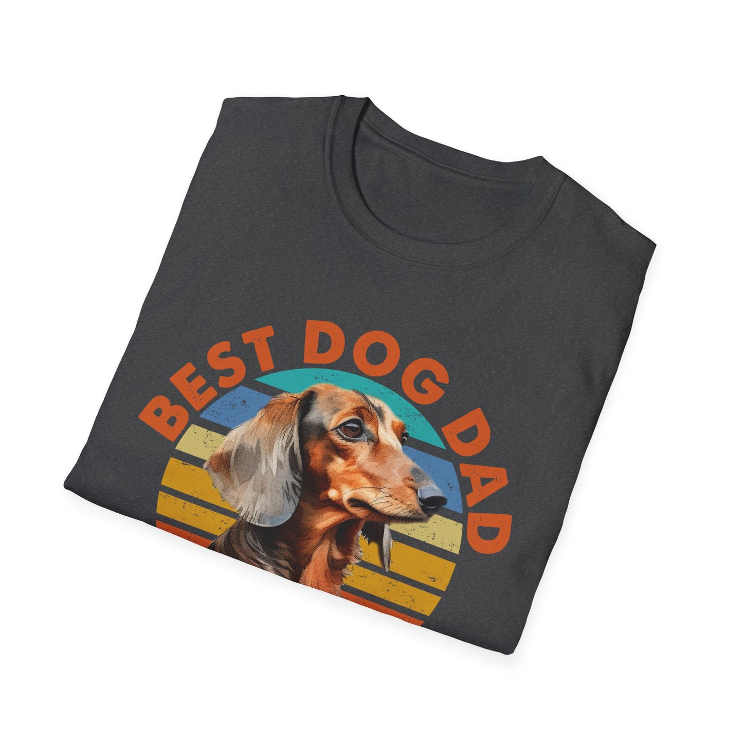 Dachshund Dog Dad Softstyle T-Shirt