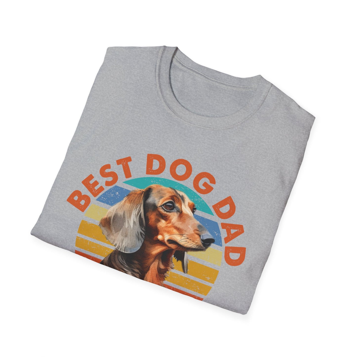 Dachshund Dog Dad Softstyle T-Shirt