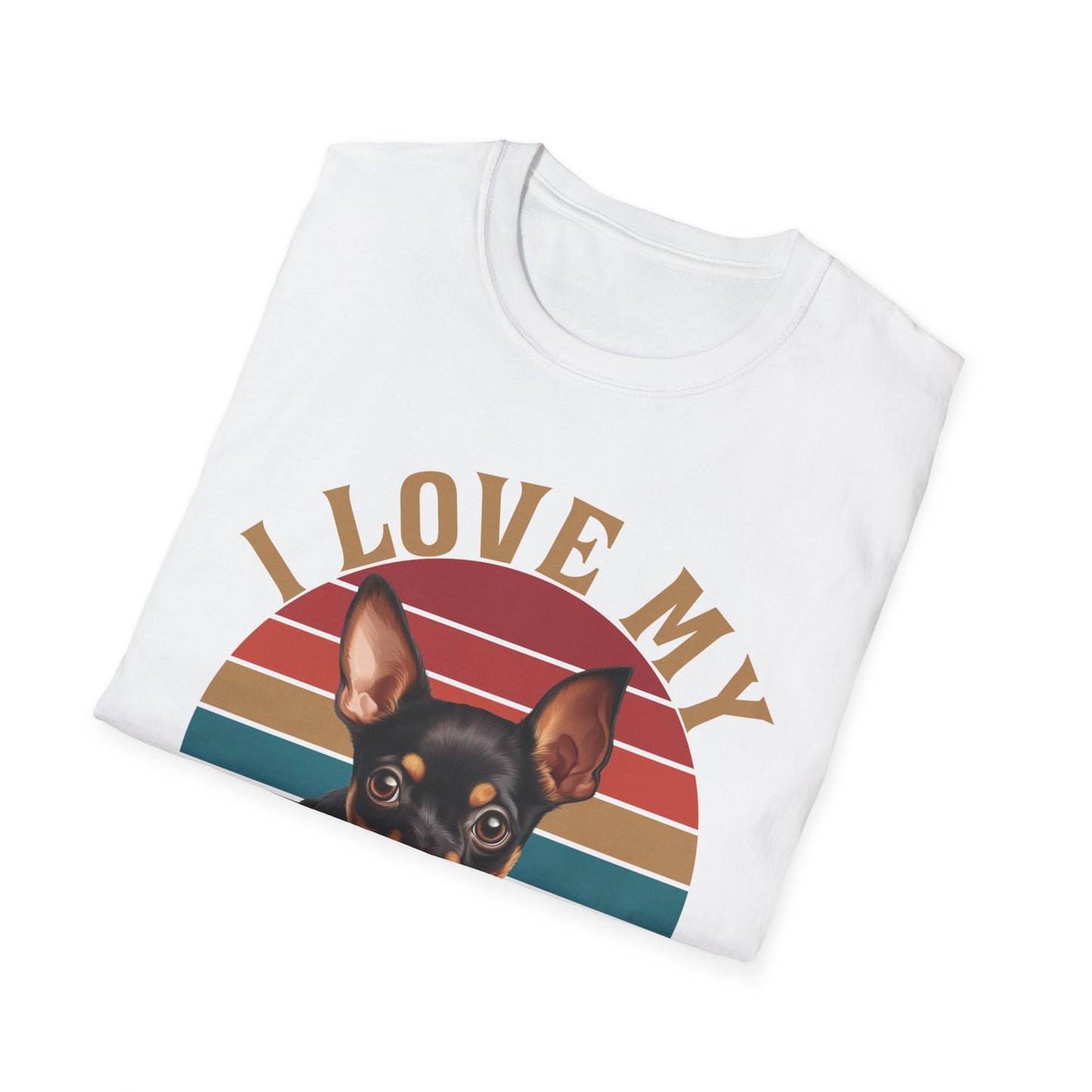 I Love My Miniature Pinscher Min Pin T-Shirt - Unisex Softstyle
