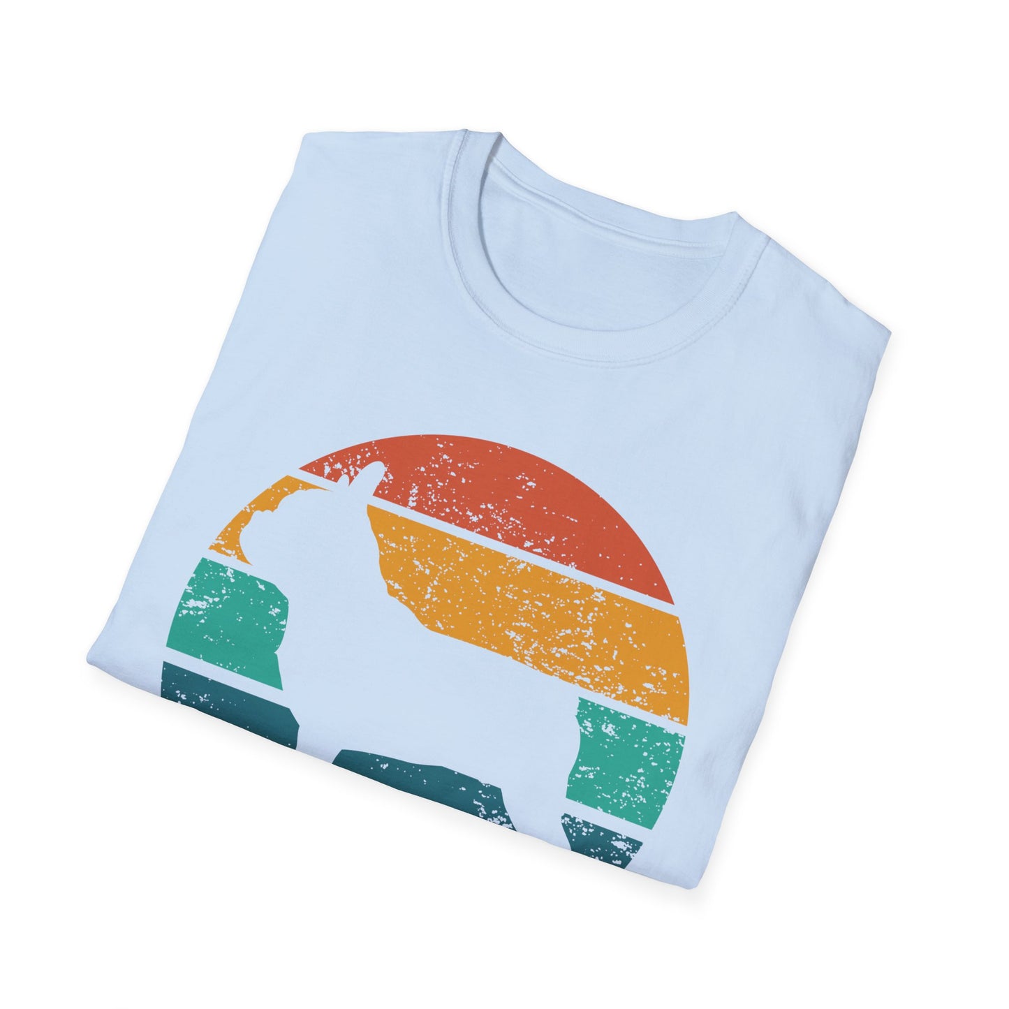 French Bulldog Retro Sunset Design Dog Silhouette T-shirt