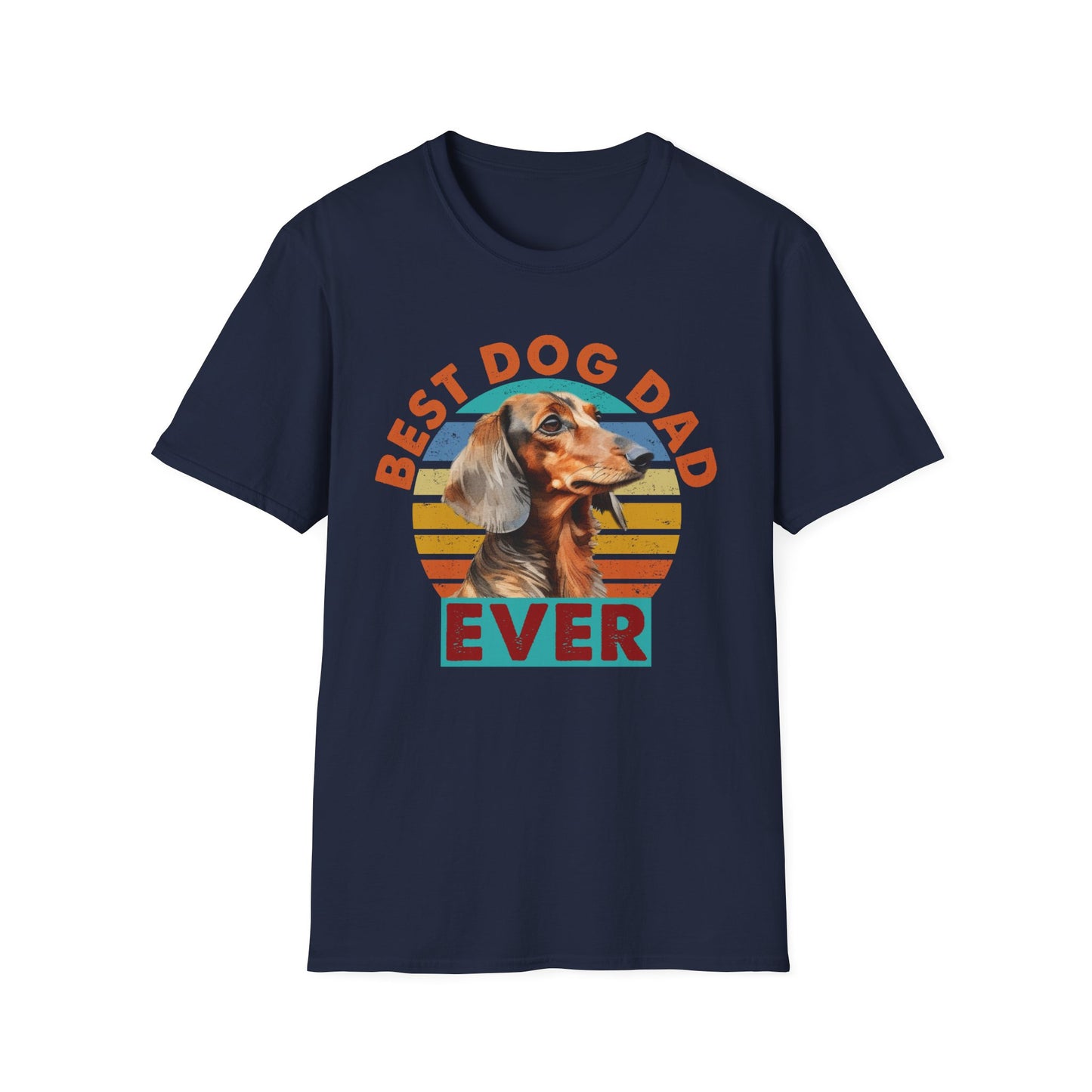 Dachshund Dog Dad Softstyle T-Shirt