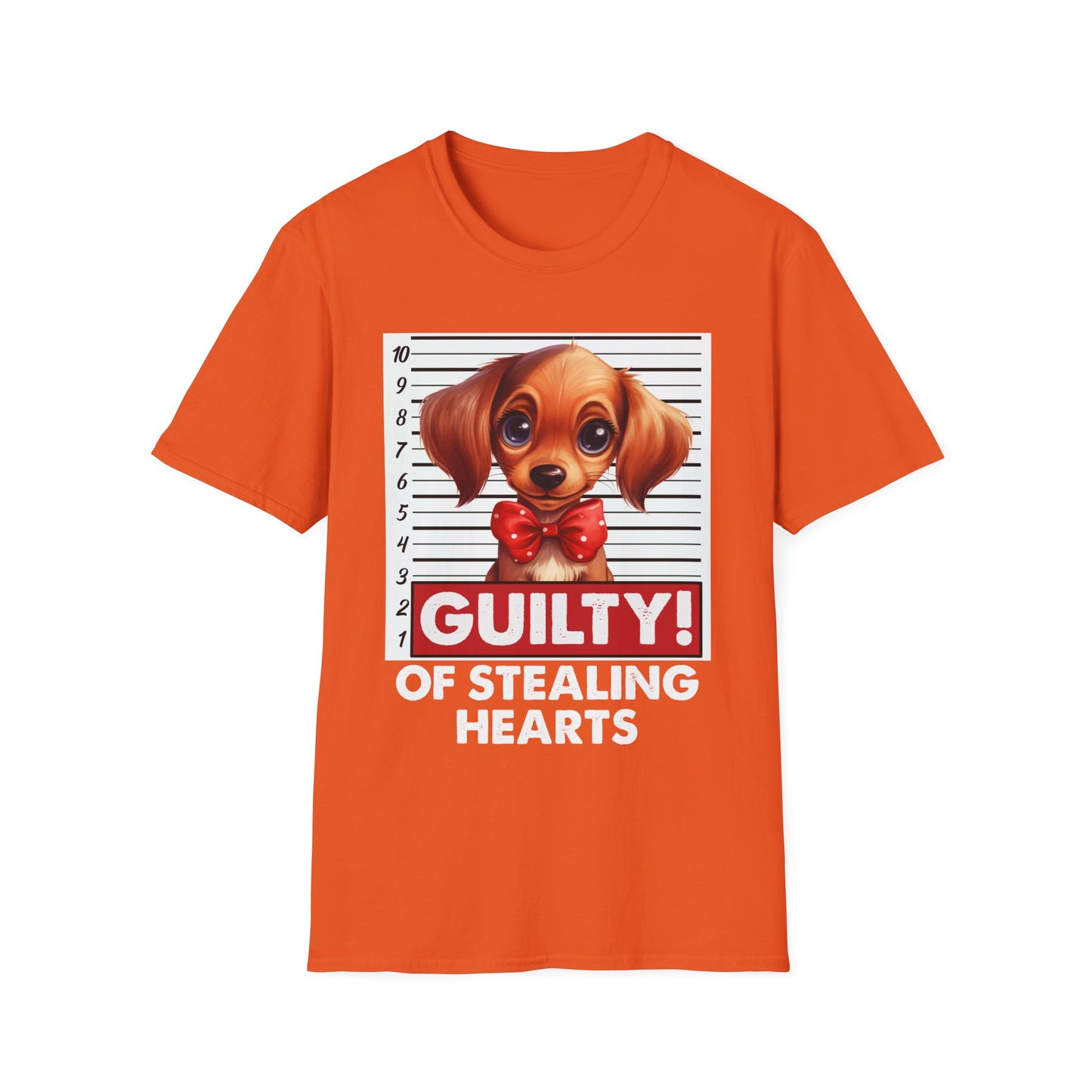 Dachshund Dog Funny Guilty of Stealing Hearts T-Shirt