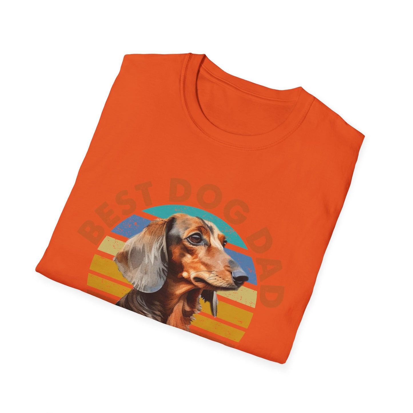 Dachshund Dog Dad Softstyle T-Shirt