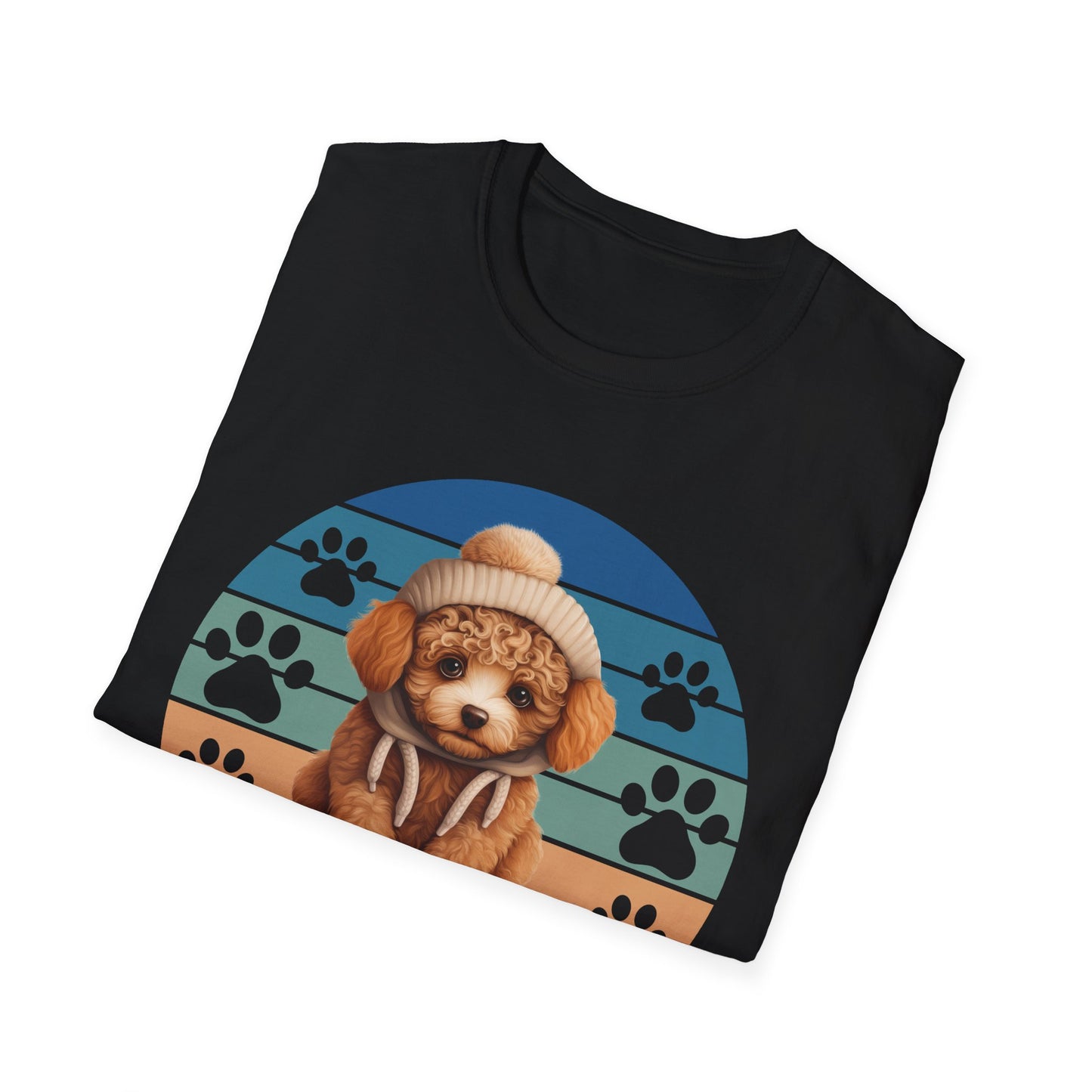 Poodle Retro Sunset T-Shirt A Very Good Dog