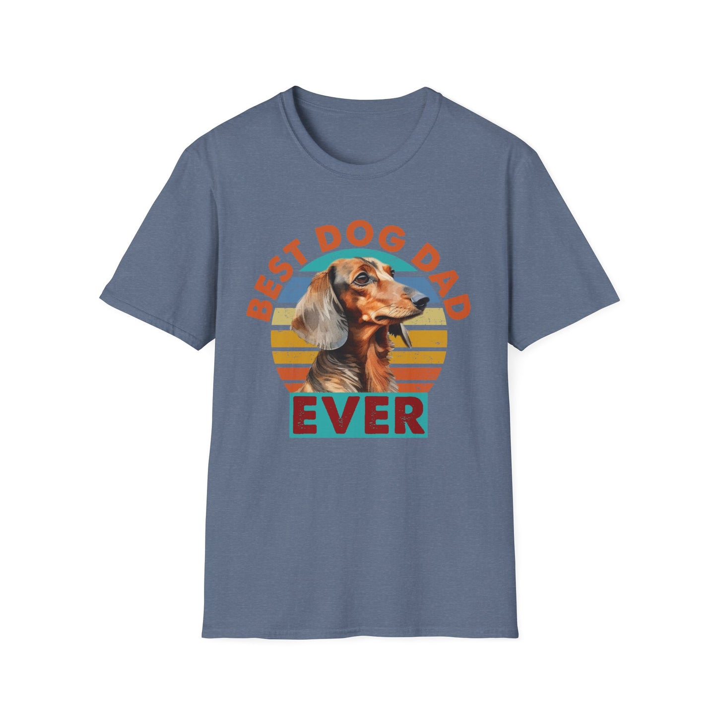 Dachshund Dog Dad Softstyle T-Shirt