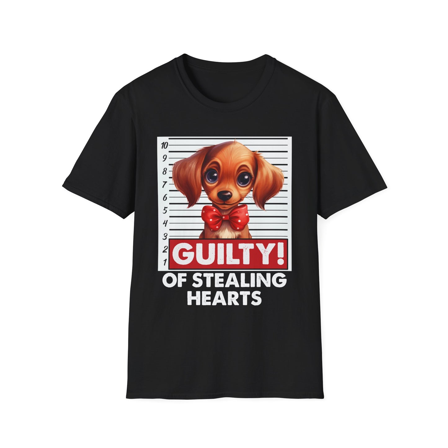 Dachshund Dog Funny Guilty of Stealing Hearts T-Shirt