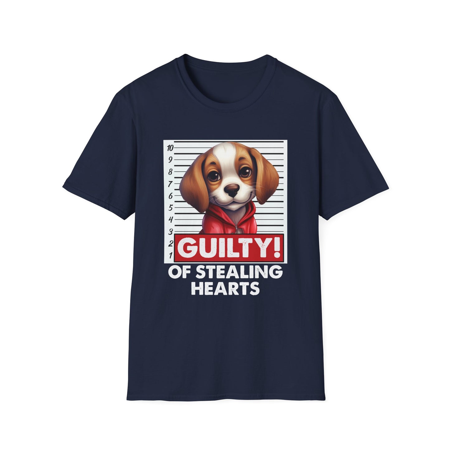 Beagle Dog Guilty of Stealing Hearts Mugshot T-Shirt