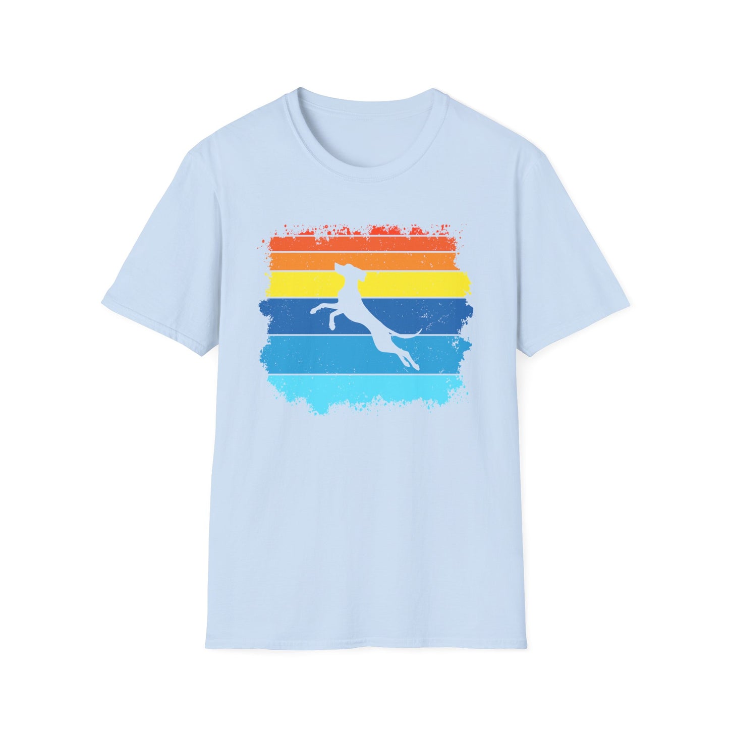 Funny Vizsla T-Shirt - Jumping Vizsla Dog Breed Retro Design