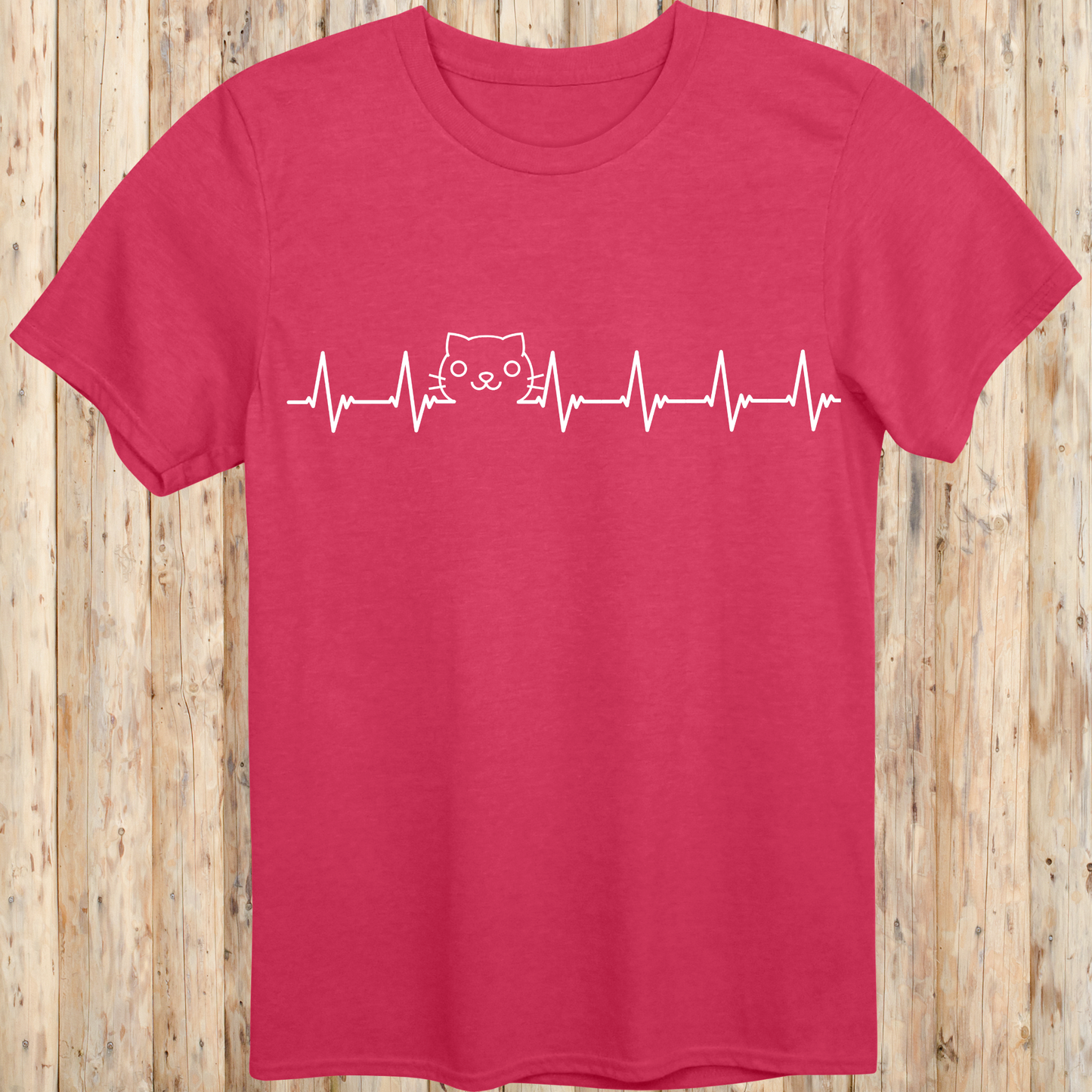 Cat Lover Heartbeat T-Shirt