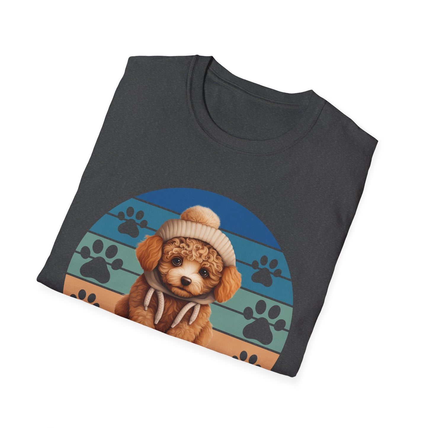 Poodle Retro Sunset T-Shirt A Very Good Dog