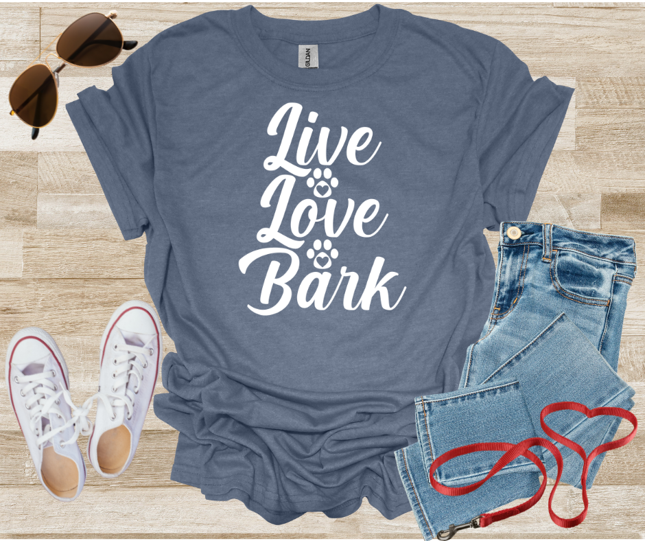 Live Love Bark Dog T-Shirt