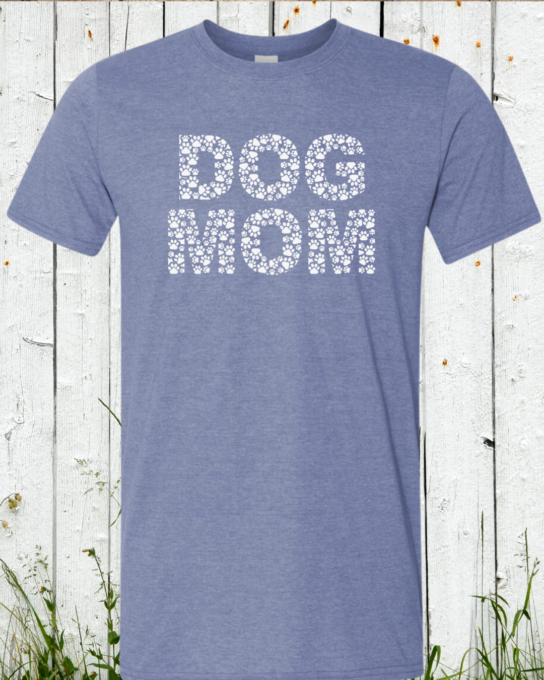 Dog Mom T-shirt Paw Prints
