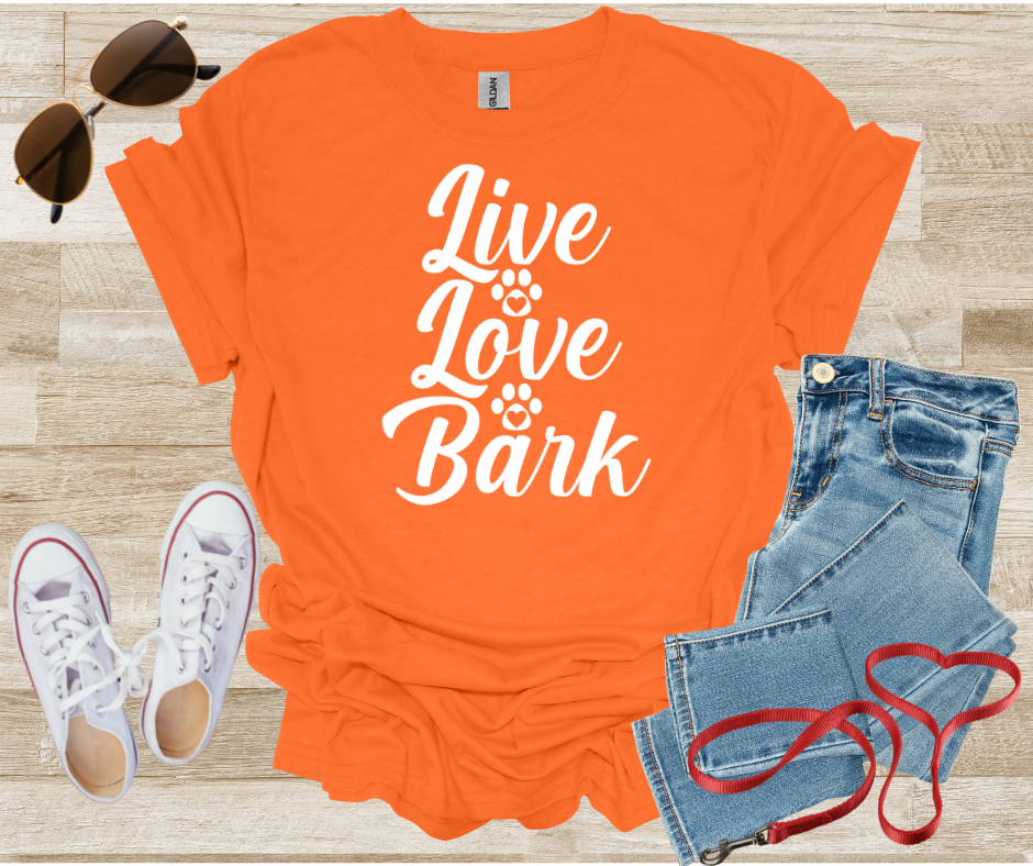 Live Love Bark Dog T-Shirt