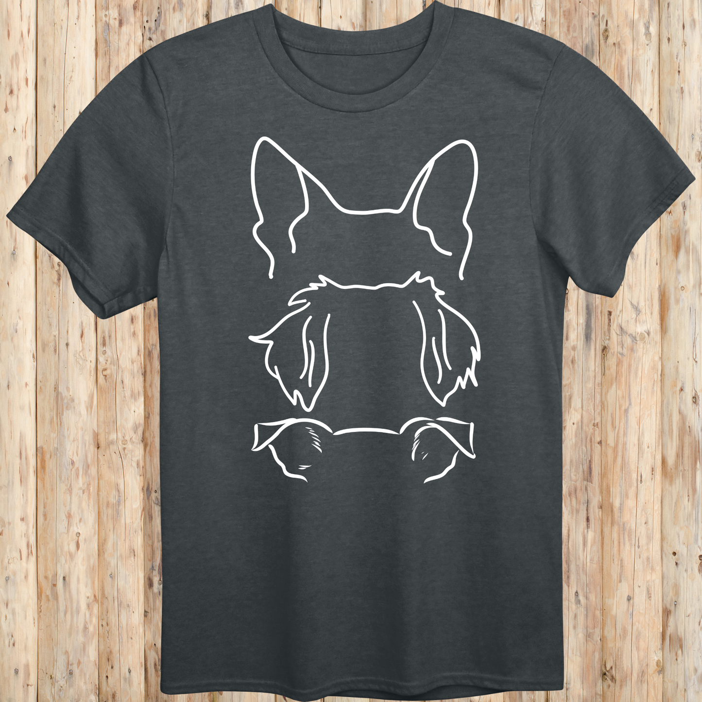 Dog Ears Outline T-Shirt