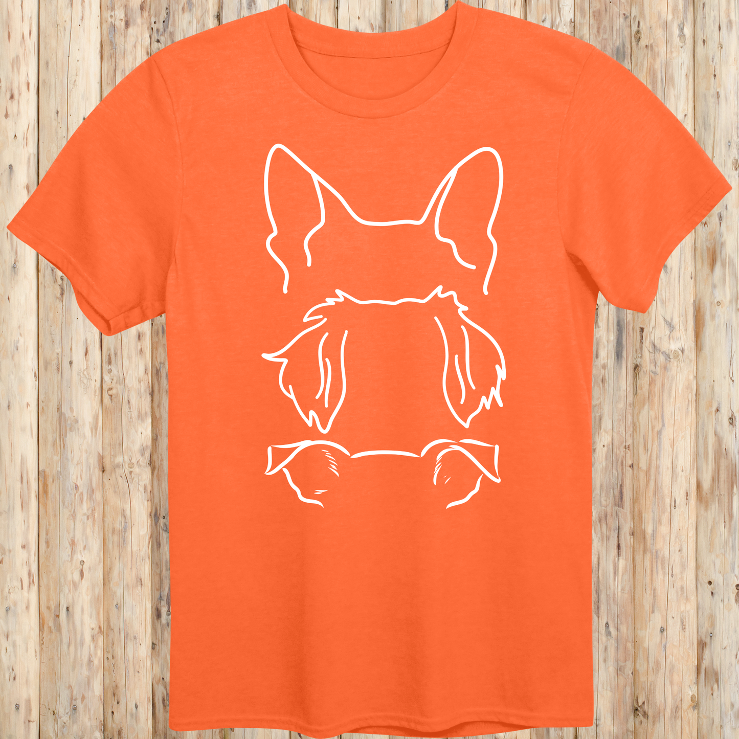 Dog Ears Outline T-Shirt
