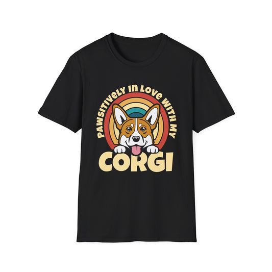 Corgi T-Shirt - Pawsitively In Love