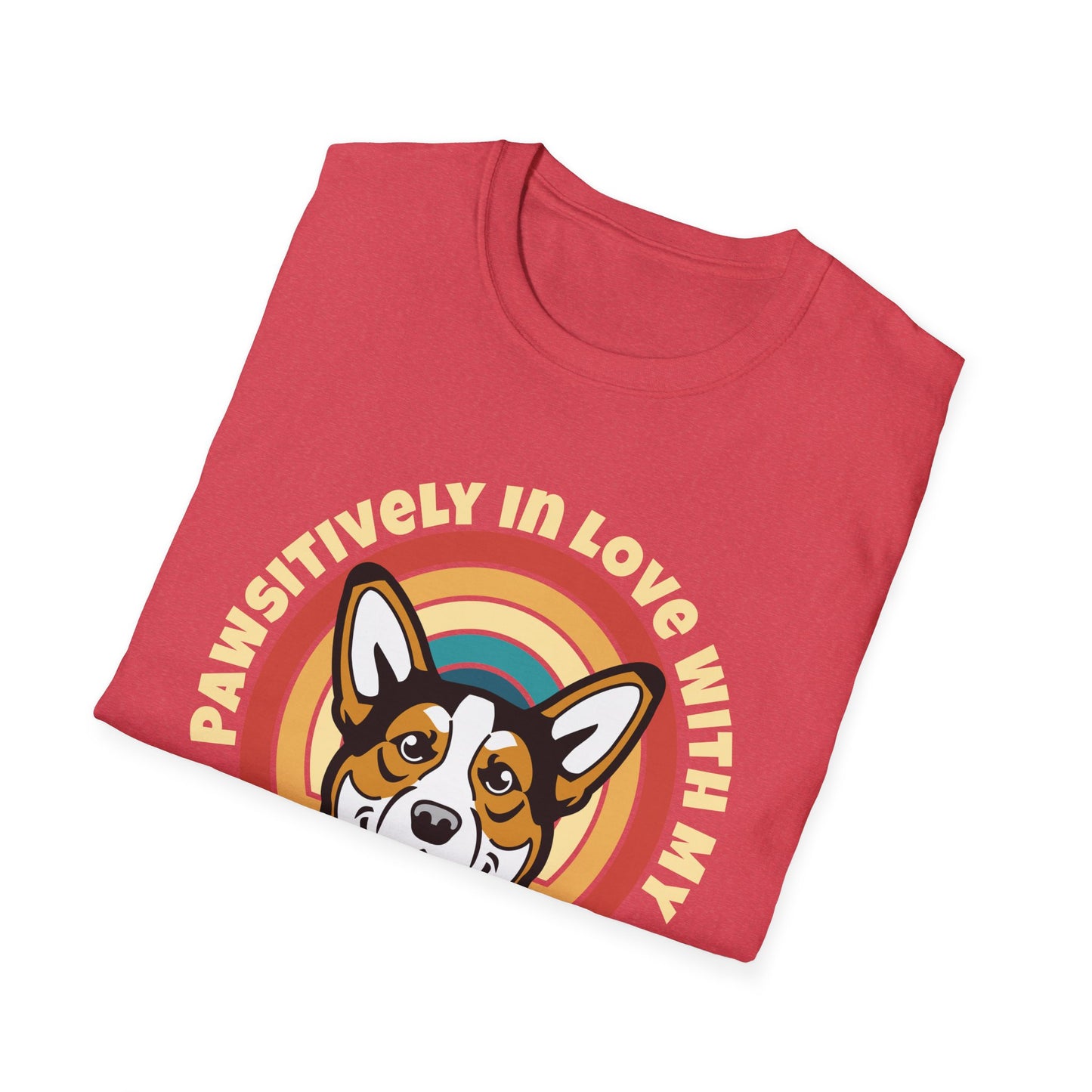 Funny Corgi T-Shirt - Pawsitively In Love With My Corgi