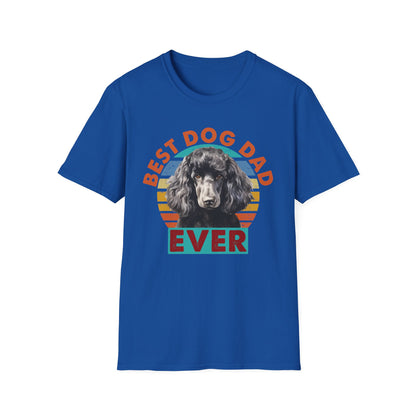 Poodle T-Shirt - Best Dog Dad Ever Unisex Softstyle Tee