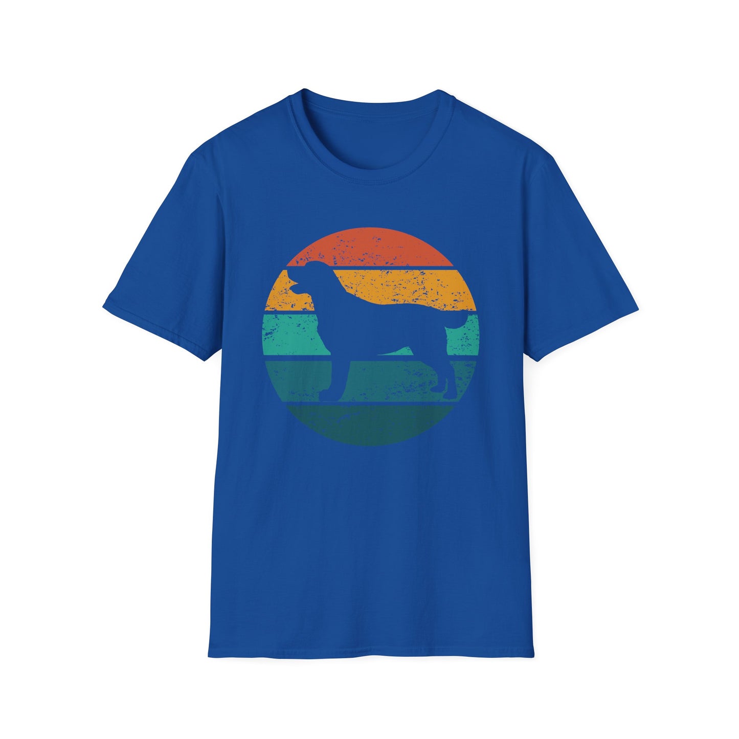Labrador Retriever Retro Sunset T-shirt for Dog Mom