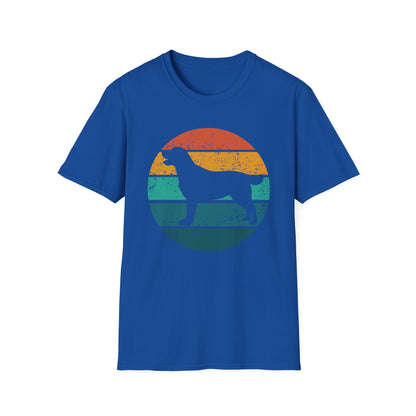 Labrador Retriever Retro Sunset T-shirt for Dog Mom