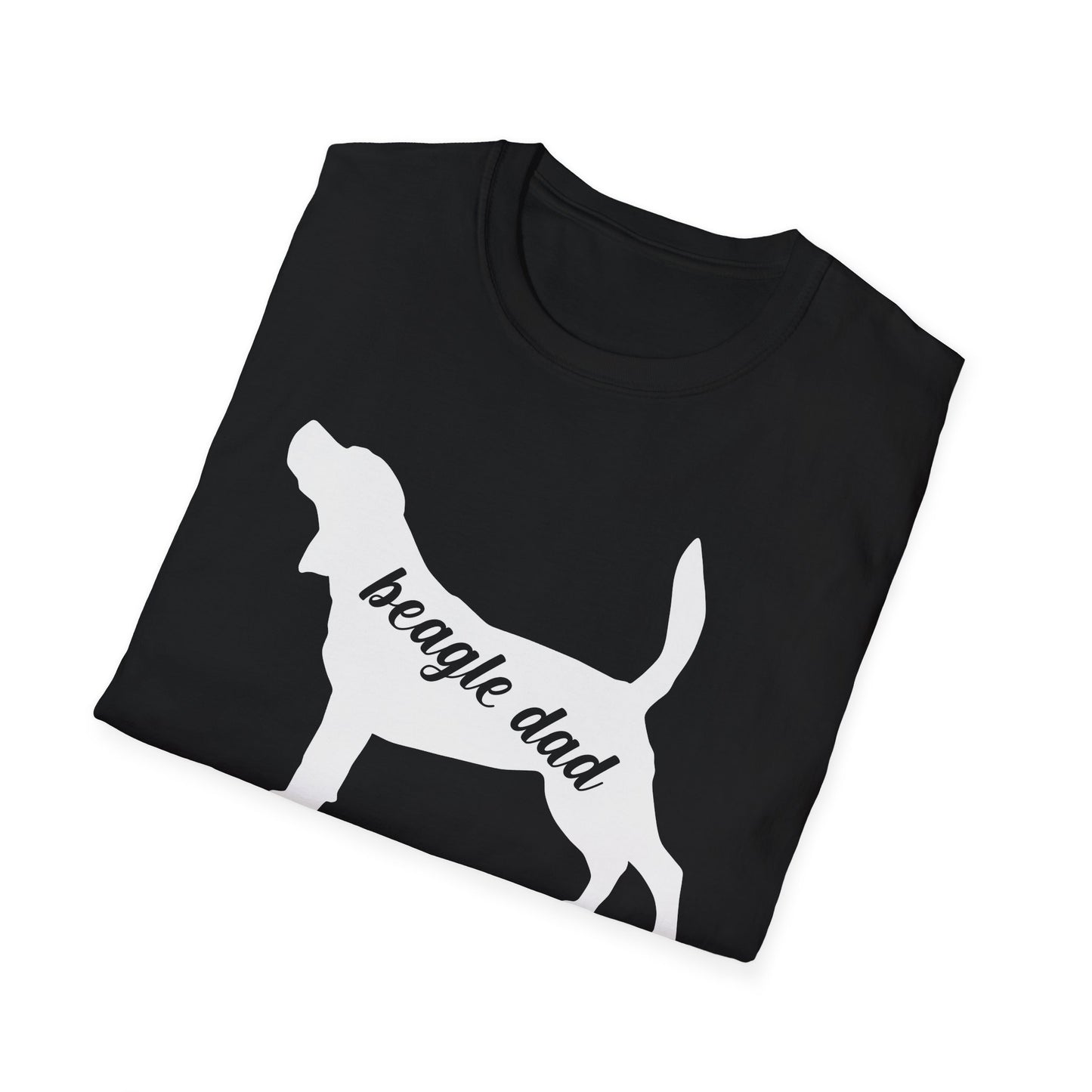 Beagle Dad T-Shirt Dog Silhouette