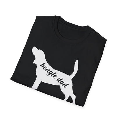 Beagle Dad T-Shirt Dog Silhouette