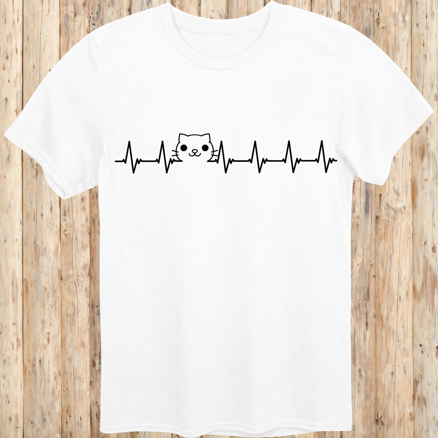 Cat Lover Heartbeat T-Shirt