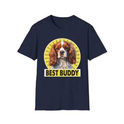 Navy Blue Cavalier King Charles Spaniel CKCS T-Shirt for women men adults humans