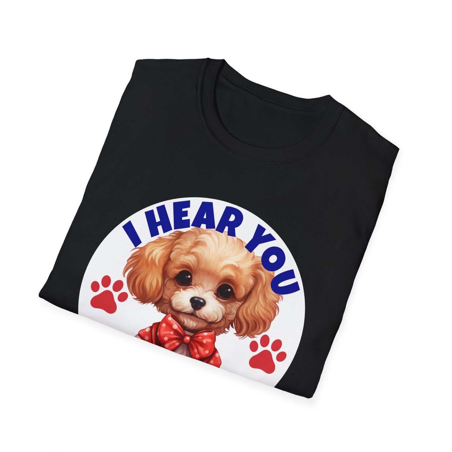 Funny Poodle T-Shirt - I Hear You But I'm Not Listening