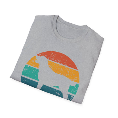 Labrador Retriever Retro Sunset T-shirt for Dog Mom