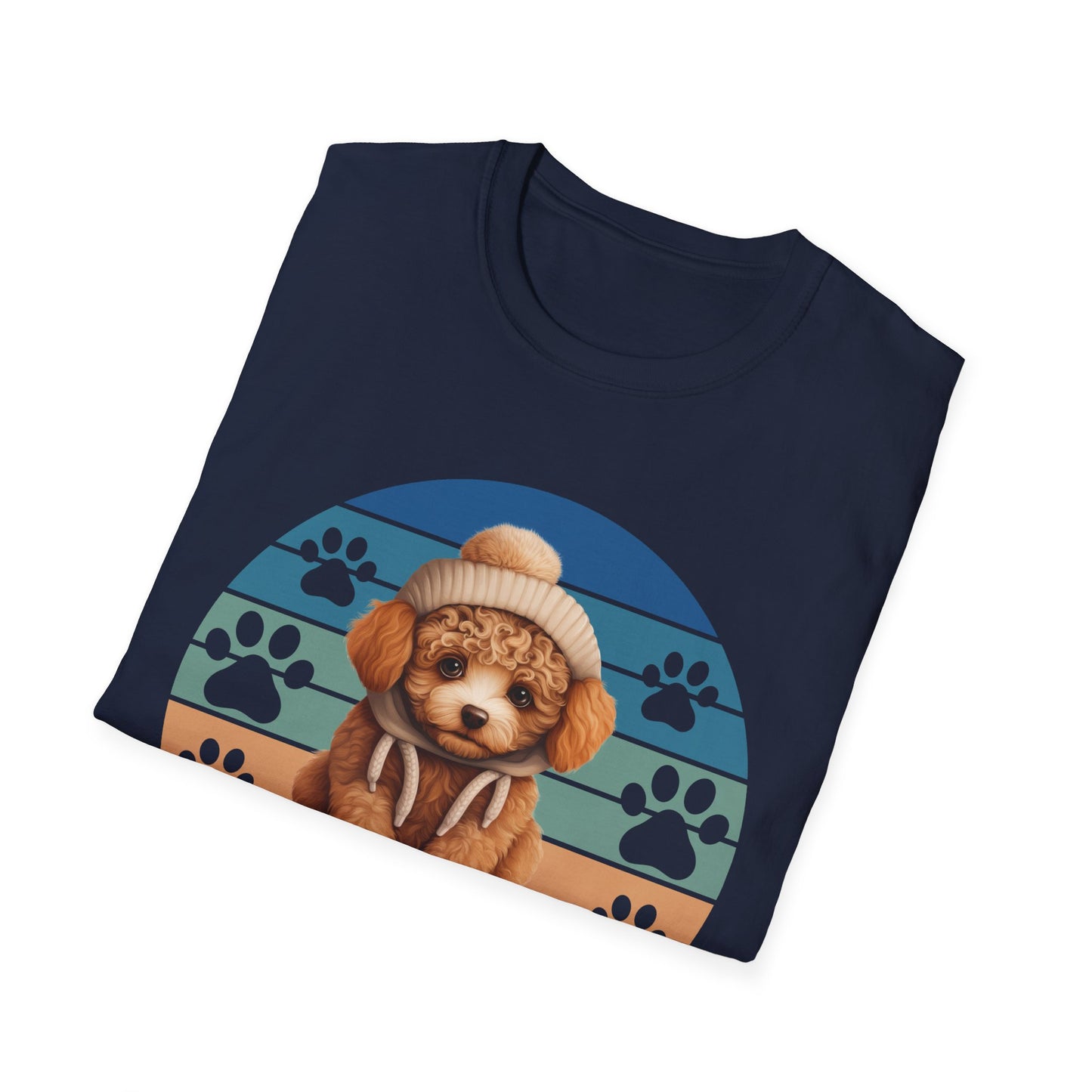 Poodle Retro Sunset T-Shirt A Very Good Dog