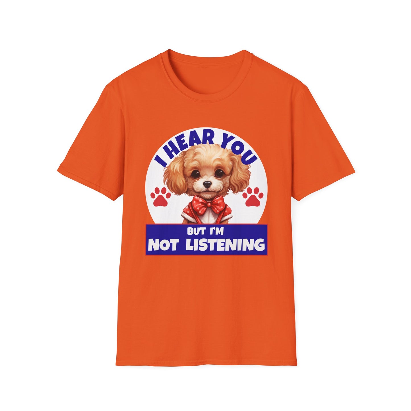 Funny Poodle T-Shirt - I Hear You But I'm Not Listening