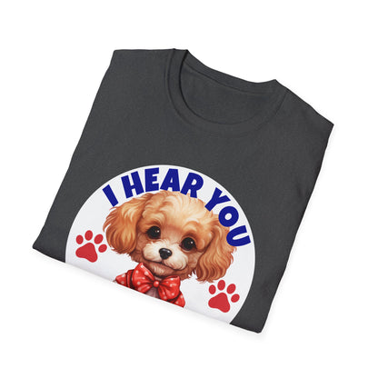 Funny Poodle T-Shirt - I Hear You But I'm Not Listening