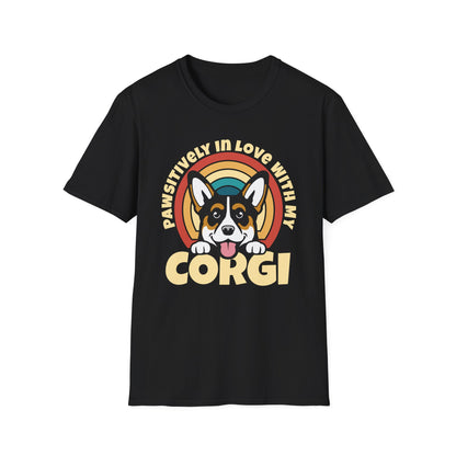 Black I Love My Corgi Pembroke Cardigan Welsh Dog Mom T-Shirt for women men adults humans