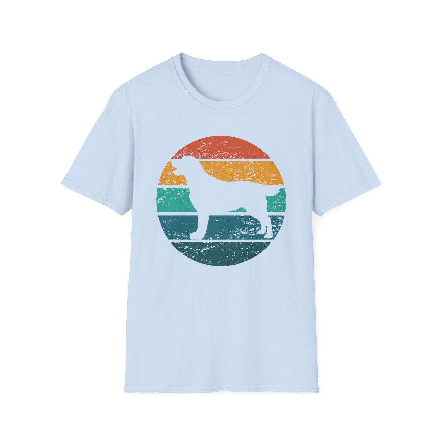 Labrador Retriever Retro Sunset T-shirt for Dog Mom